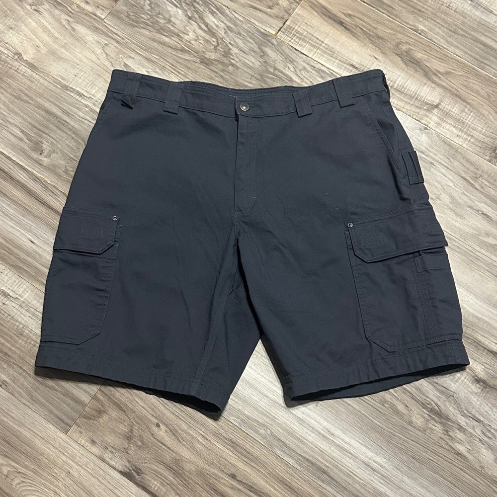 Duluth Trading Co Fire Hose Cargo Shorts Mens 40 Navy Relaxed Fit Utility Work